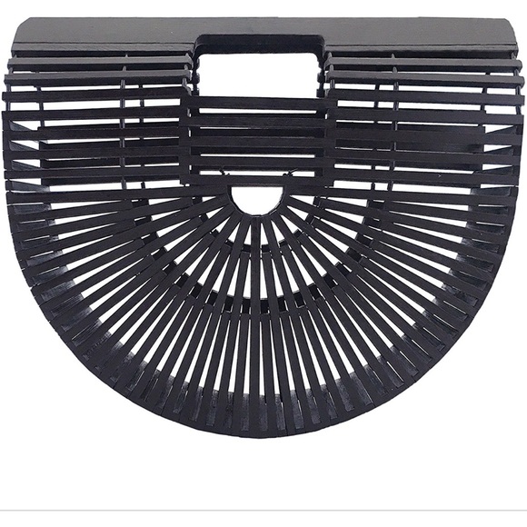 Handbags - 👛🎉Host Pick🎉👛NWT Black Cage Bamboo Bag